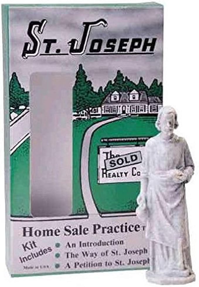 Design Toscano TW200 St. Joseph Home Sale Statue Kit, 3 Inch, Antique Stone