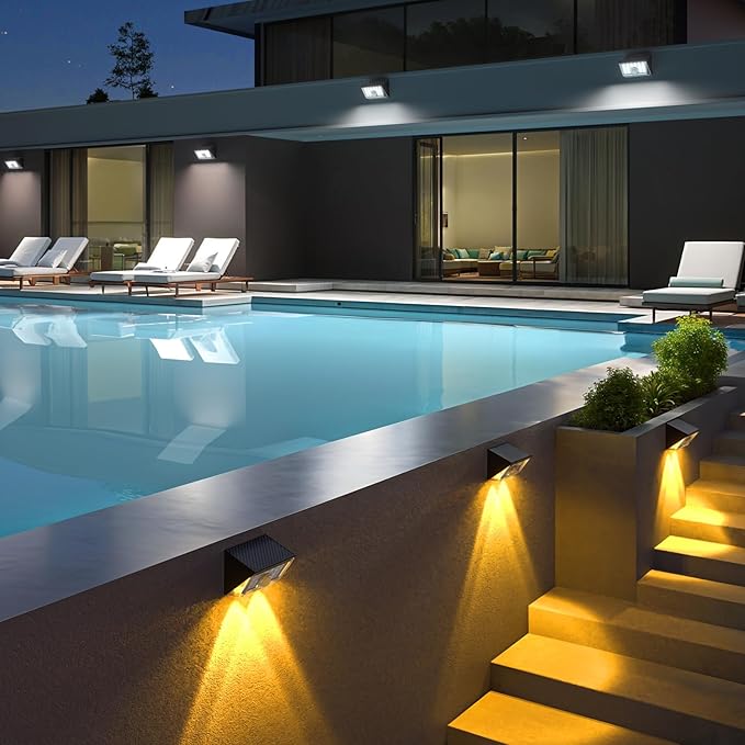 JSOT 22LED Solar Motion Sensor Lights Outdoor, Solar Lights Outdoor Waterproof IP65, Bright Wall Security Lighting for Outside Yard Front Door Fence - Cool White