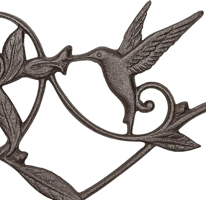 Mkono Hanging Plant Bracket Hook Iron Decorative Plant Hanger for Flower Basket Bird Feeder Wind Chime Lanterns, 1 Pack