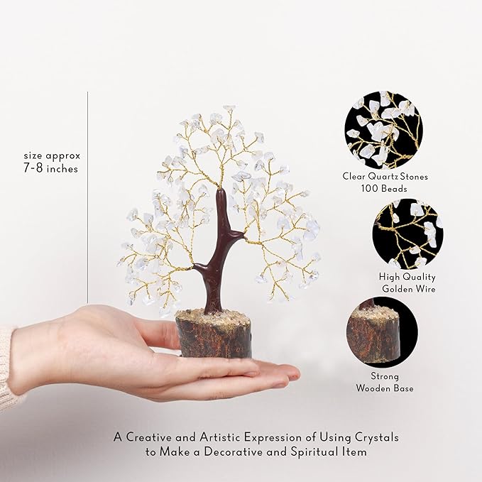 Clear Quartz Crystal, Bonsai Tree, Crystals, Money Trees, Crystal Tree, Stones And Crystals, Crystal Quartz Tree, Aesthetic Room Décor, Shelf Décor, House Warming Gift, Office Desk Decor, Hippie Decor