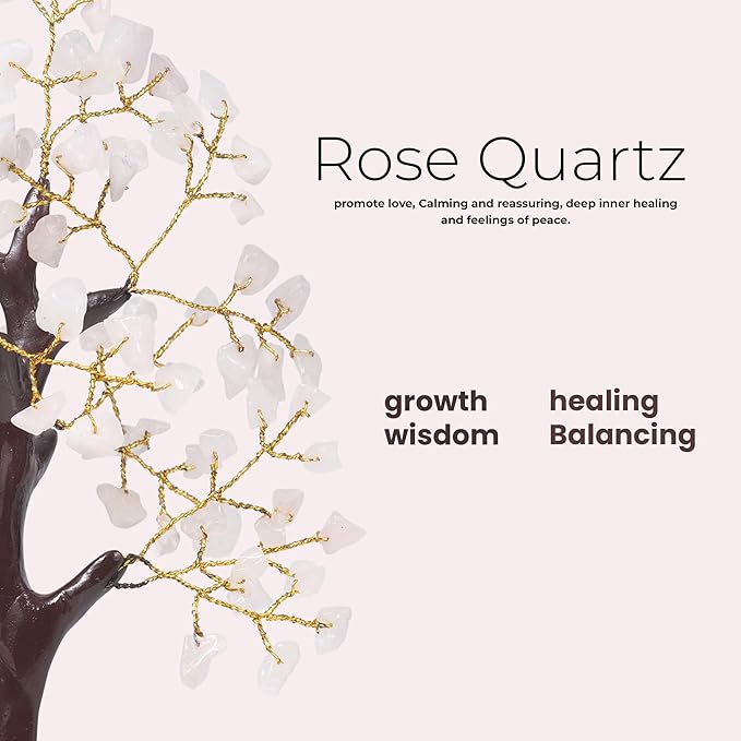 Rose Quartz Crystals, Good Luck Money Tree, Pink Room Decor, Spiritual Items, Rose Quartz Money Tree, Crystal Gifts, Good Luck Gems, Crystal Quartz Tree, Pink Crystals, Stone Decorations