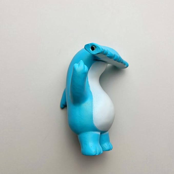 Jxueych Rebellious Hammerhead Shark Figurine, Miniature Hammerhead Shark Standing 3.7 Inch, Adorable Mini Shark - The Perfect Fusion of Cool and Quirky