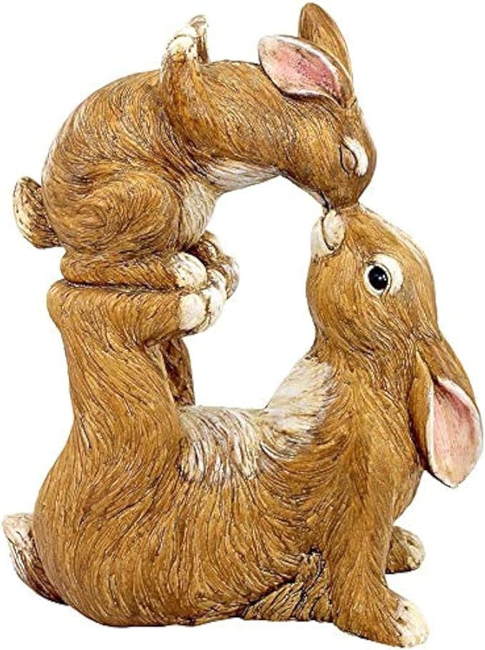 Design Toscano Balancing Bunny Love Garden Rabbit Statue