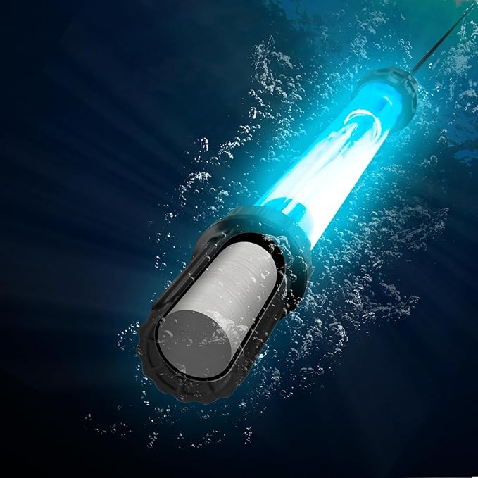 18W Aquarium UV Light for 100-1000 Gallon, UV Pond Water Clarifier for Koi Pond, Swimming Pool, Spa, Large Fish Tank, Cold Plunge UV Light for Pond Algae Control