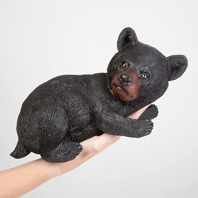 Bits and Pieces – Bear Cub Tree Hugger - Yard Decorations - Adorable Tree Sculpture - Outdoor Decoration - Garden Peeker Yard Art - 13-3/4" x 8"