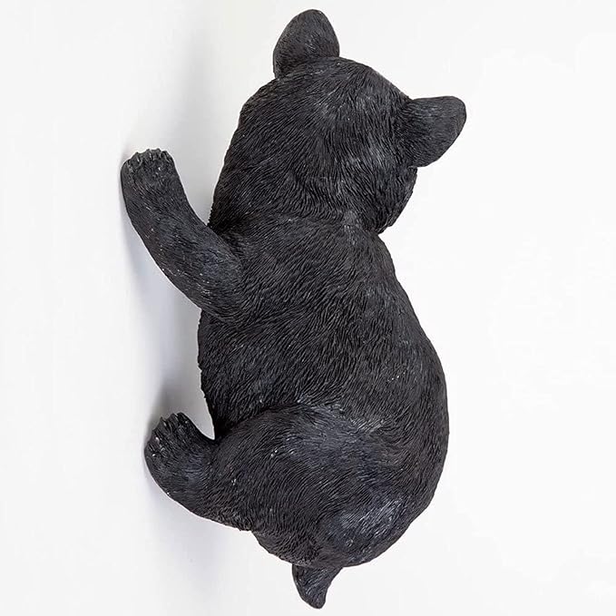 Bits and Pieces – Bear Cub Tree Hugger - Yard Decorations - Adorable Tree Sculpture - Outdoor Decoration - Garden Peeker Yard Art - 13-3/4" x 8"