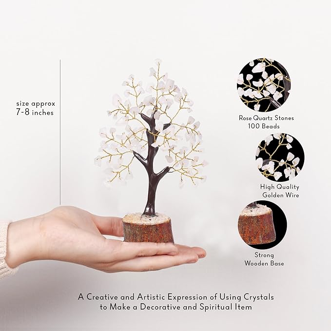 Rose Quartz Crystals, Good Luck Money Tree, Pink Room Decor, Spiritual Items, Rose Quartz Money Tree, Crystal Gifts, Good Luck Gems, Crystal Quartz Tree, Pink Crystals, Stone Decorations