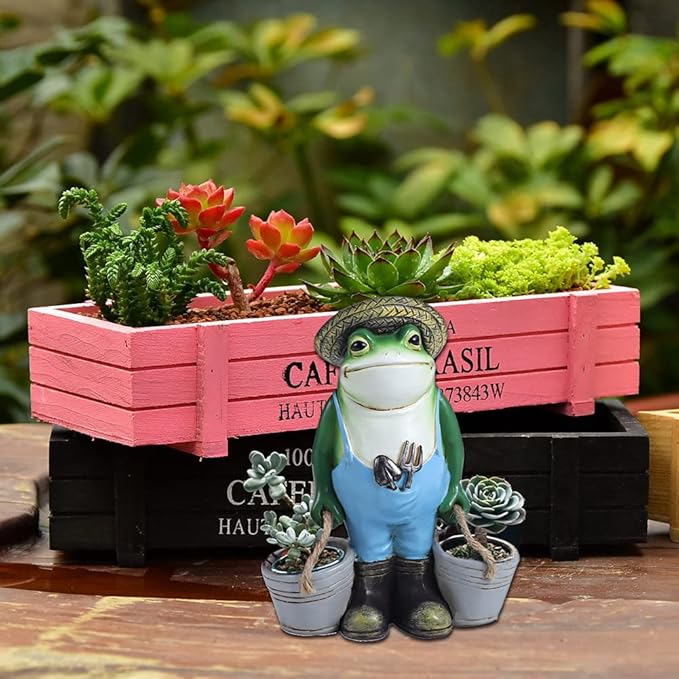 Frog Garden Decor, Frogs Garden Statue for Yard, Garden, Indoor Outdoor Decoration and Housewarming Gift