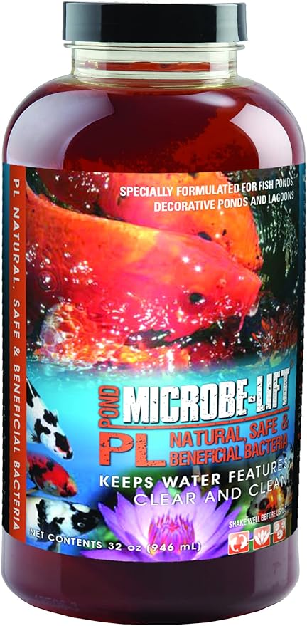 MICROBE-LIFT Algae Control Bundle for Ponds and Water Gardens, Includes ALGA32 Algaway 5.4 (32 oz) + PL Pond Bacteria and Outdoor Water Garden Cleaner (32 oz)