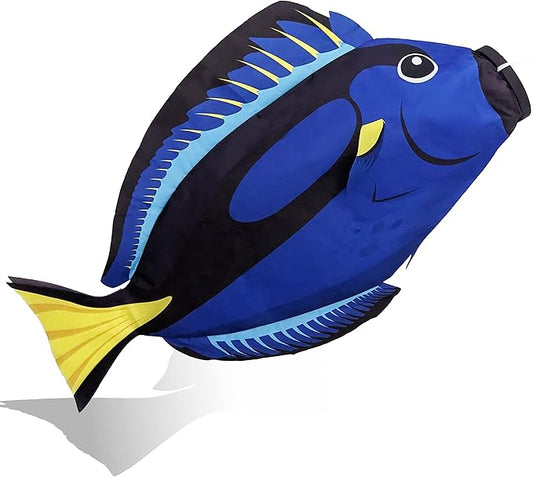 Madrona Brands Blue Tang Tropical Fish Windsock | Durable Outdoor Hanging Decoration | Yard, Garden, Boat, Home and More | 30-Inch