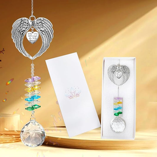Sympathy Gifts for Loss of Loved One Crystal Suncatcher Sympathy Rainbow Bereavement Grief Memorial Gifts Ideas for Loss of Mom Dad Friend Child Cat Dog Pet