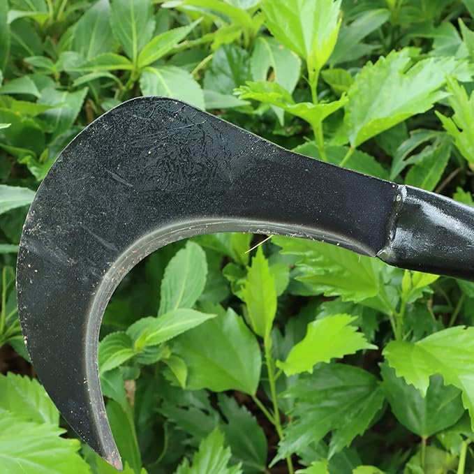 Kana Hoe 217 Japanese Garden Tool - Hand Hoe/Sickle is Perfect for Weeding and Cultivating. The Blade Edge is Very Sharp. (Beijing-025)