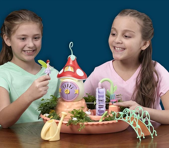 Light Garden - Grow Your Own Garden and Play Indoors Outdoors with This Magical Mushroom House and Fairy Unicorn Playset - for Kids Ages 4 and Up