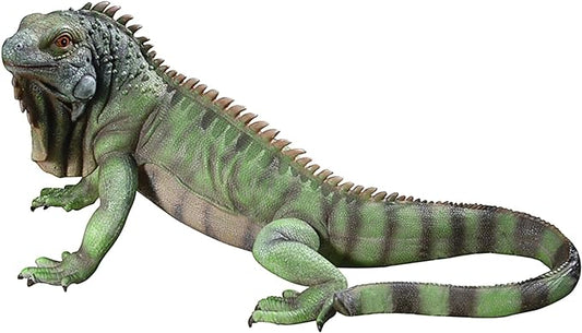 Design Toscano Iggy The Iguana Indoor/Outdoor Garden Statue, Large, 22 Inch Long, Cast Stone Resin, Full Color Finish