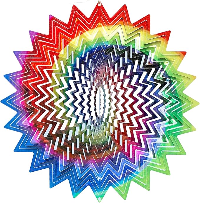 VP Home Celestial Planet Kinetic Wind Spinner for Yard and Garden Wind Spinner Outdoor Metal Large Hanging Plantary Decor 3D Garden Art Wind Sculpture Spinners Kinetic Art Garden Decorations