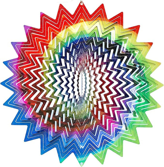 VP Home Celestial Planet Kinetic Wind Spinner for Yard and Garden Wind Spinner Outdoor Metal Large Hanging Plantary Decor 3D Garden Art Wind Sculpture Spinners Kinetic Art Garden Decorations