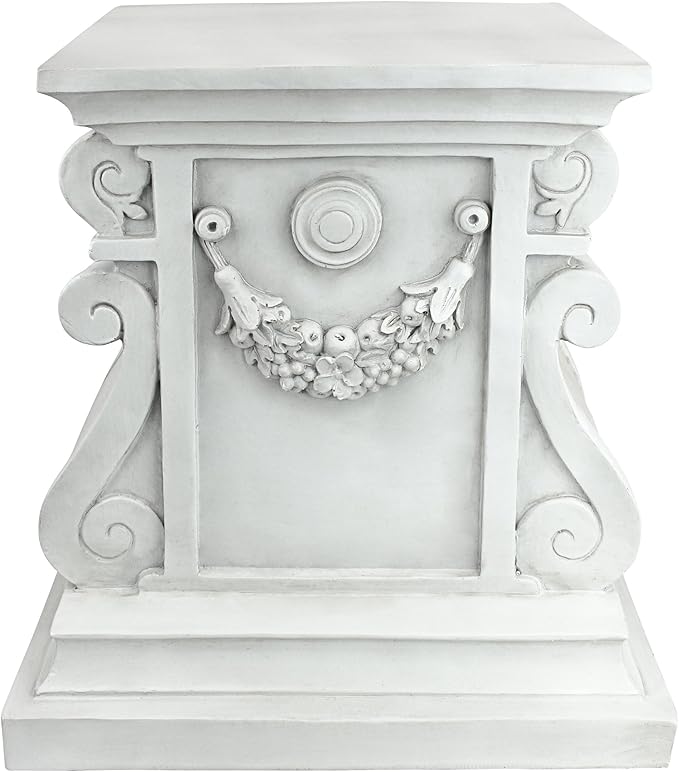 Design Toscano NG314100 Statuary Garden Base Riser, Large, Classic Plinth