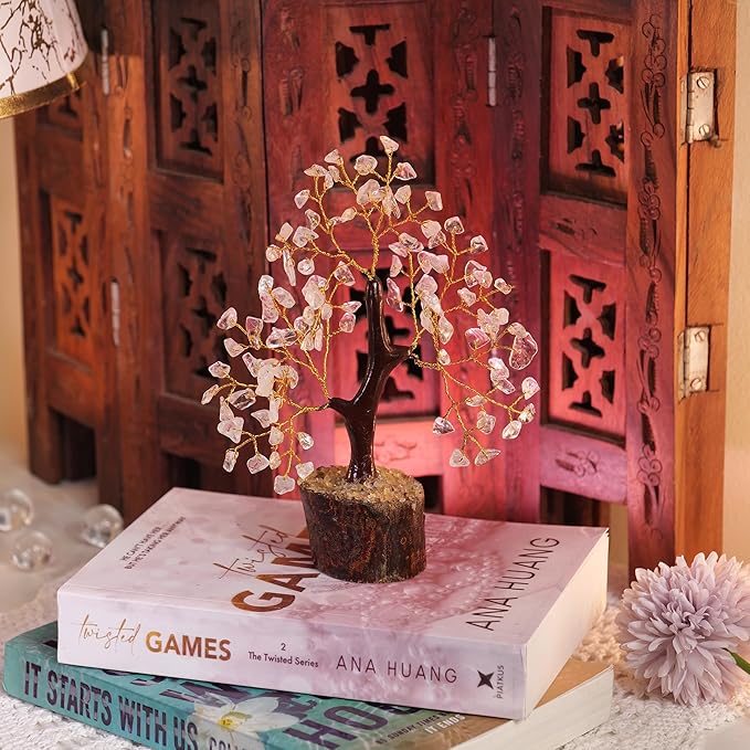 Clear Quartz Crystal, Bonsai Tree, Crystals, Money Trees, Crystal Tree, Stones And Crystals, Crystal Quartz Tree, Aesthetic Room Décor, Shelf Décor, House Warming Gift, Office Desk Decor, Hippie Decor