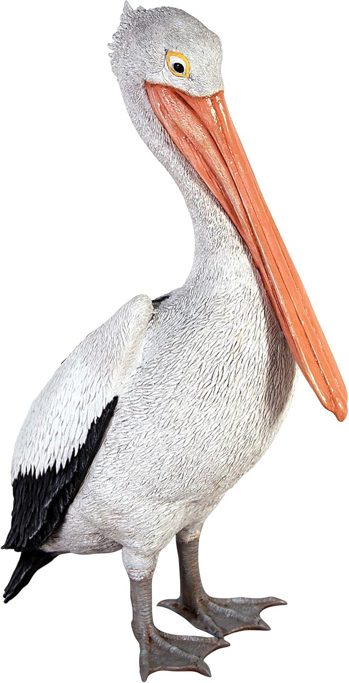 Design Toscano NE90073 The Giant White Pelican Statue,full color 34 inch