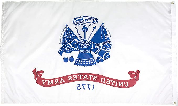 FlagSource U.S. Army Nylon Military Flag, Made in The USA, 5x8'