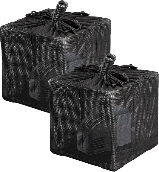 Fineday Pond Filter, Anti-Clogging Cube Outdoor Mesh Water Pump Barrier Bag Box Basket (10" x 2 Pack)