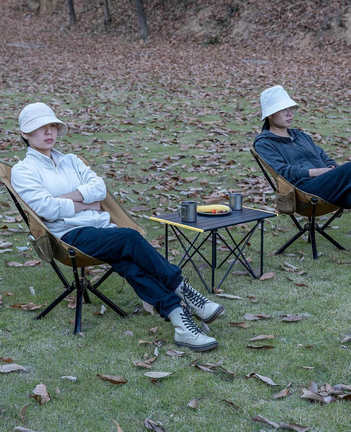 iClimb Ultralight Compact Camping Folding Table with Carry Bag (Reinforced Nature - L)