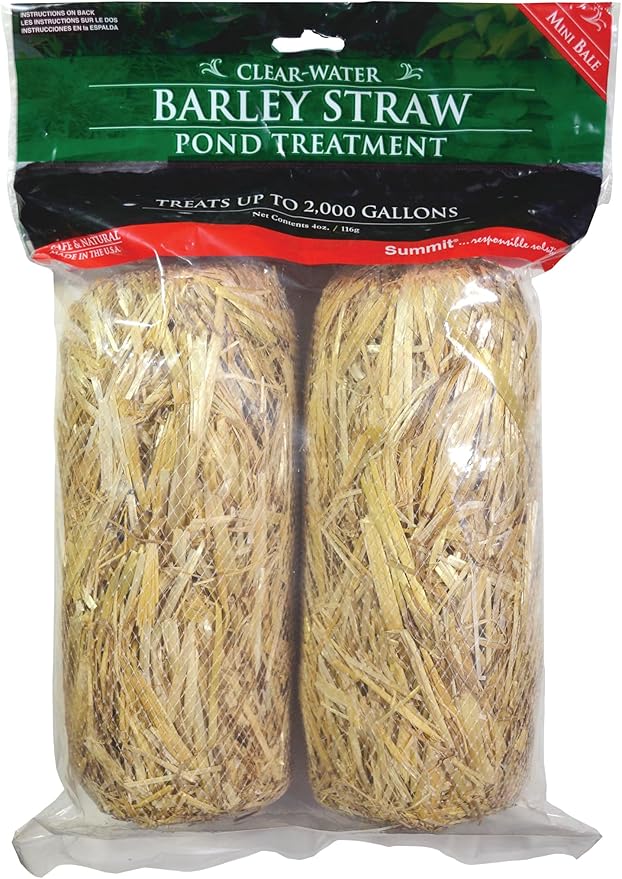 Summit...responsible solutions Summit 125 Clear-Water Barley Straw Bales, 2-Pack Treats up to 1000-Gallon