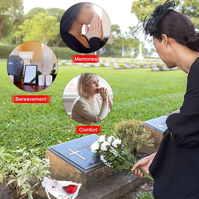 Roowest 36 Pcs Memorial Cardinal Gift Set Include Mini Red Cardinal Bird Statue Figures and Red Feathered Cards and Bags for Sympathy Memorial Gift