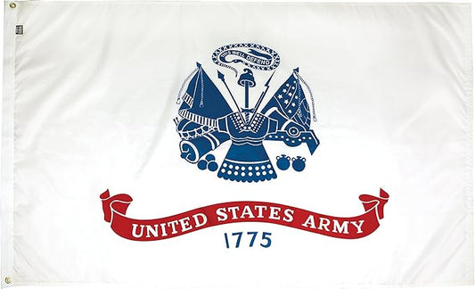 FlagSource U.S. Army Nylon Military Flag, Made in The USA, 2x3'