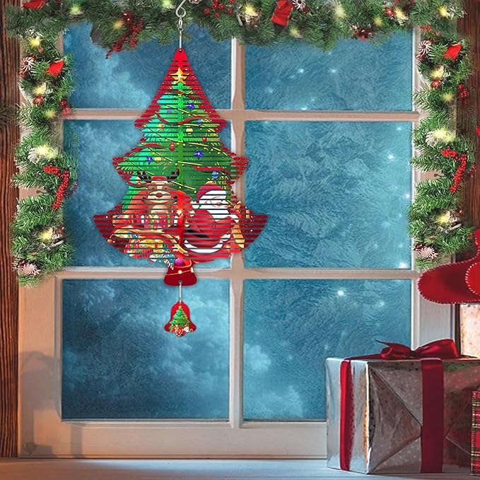 Sublimation Wind Spinner Blanks, 6 Pack 10 Inch 3D Aluminum Metal Hanging Wind Spinner Bulk for Garden Yard Outdoor, Window Porch Decoration for Heat Press Transfer DIY