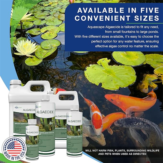 Aquascape 96022 Algaecide for Pond, Waterfall, and Water Features, 8-Ounce