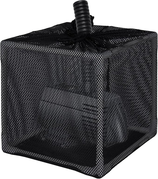 Pond Filter Box, Anti-Clogging Pond Filters for Outdoor Ponds Nylon Media Mesh Water Pump Cover Barrier Bag with Drawstring, Pond Pump Filter Bag (10 Inch)