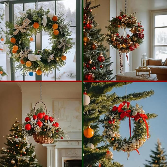 15 Pack BLK Storagehook Black Hanging Chains with Hooks, 21" Chain for Hanging Planter, Bird Feeders, Baskets Billboards Lanterns Wind Chimes Ornaments