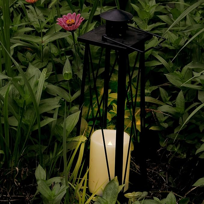 CANDLE CHOICE Waterproof Outdoor Flameless Candles with Remote Timer Large Realistic Flickering Battery Operated Electric LED Pillars Garden Patio Christmas Wedding Decorations 4”x6” 2 Pack