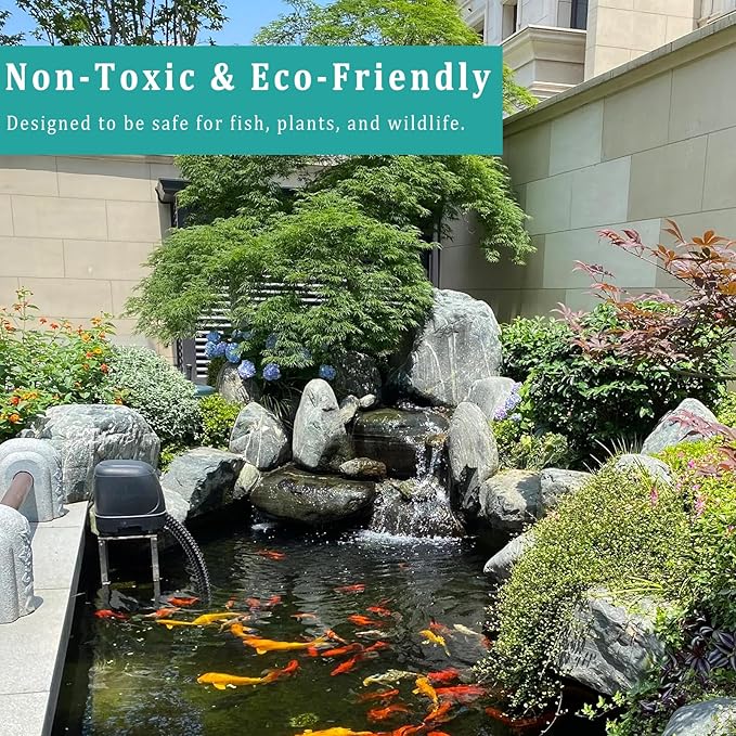 Pond Tubing ID 1 1/4” × 10ft Black Corrugated Flexible Reinforced Waterfall Pond Tube Sump Pump Hose, Non-toxic & Kinkproof (10 ft, 1 1/4" ID)