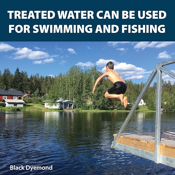 Airmax Pond Dye Packets Nature's Blue Colorant for Large Pond & Lake, Beneficial UV Blocking Color Concentrate, Maintain Clean & Clear Pond, Fish & Animal Safe, Easy Treatment, 16 Soluble Packets