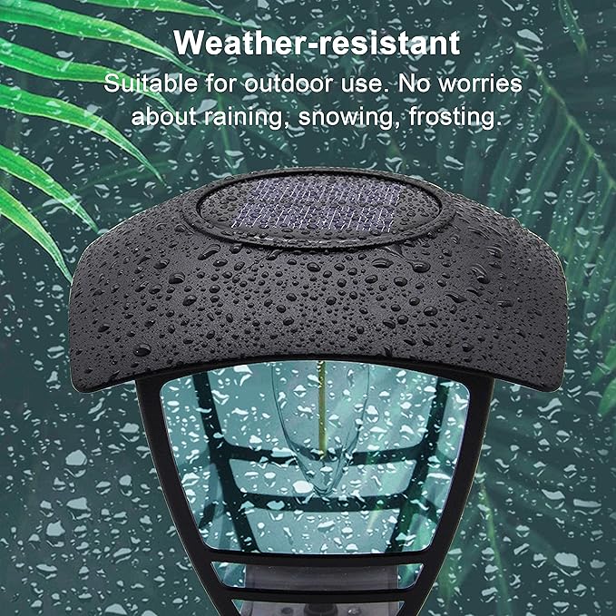 MAGGIFT 2 Pack Solar Powered Wall Lantern, Outdoor 10 Lumen LED Edison Bulb Solar Warm White Lights Wall Sconce with No Wiring Required,Fixture with Wall Mount Kit