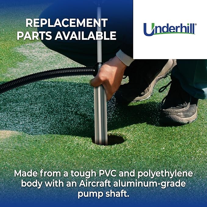 Underhill Big Gulp Pro Siphon Suction Water Pump 36 Inch Length with 72 Inch Outlet Hose, For Fluid Transfer, Water Removal, A-G3672CK