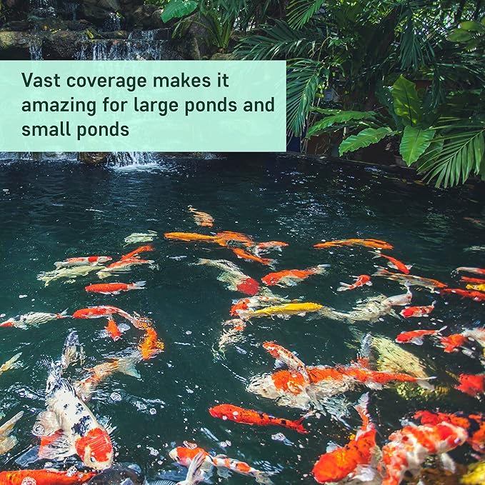 Pond Clarifier - Fish-Friendly Koi Pond Water Clarifier to Quickly Clear Murky Pond Water and Remove Pond Sludge with Natural Enzymes - Fish Pond Water Treatment - AquaDoc Pond Supplies