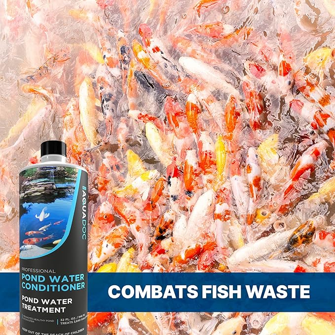 Fish Pond Water Conditioner - Convert tap Water to Fish-Friendly Pond Water - AquaDoc Pond Supplies