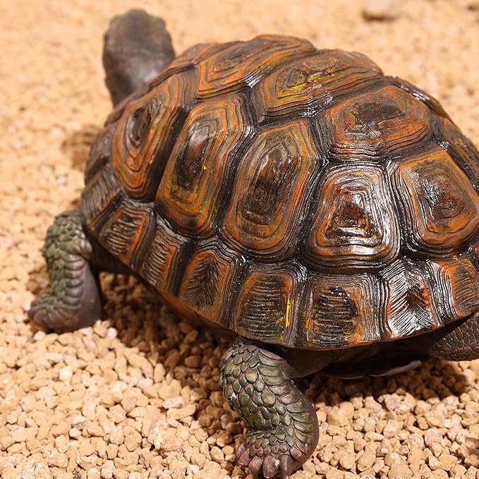 Tortoise Turtle Statue,Resin Garden Sculpture Indoor/Outdoor Yard Lawn Ornament,Home Decor (Large)