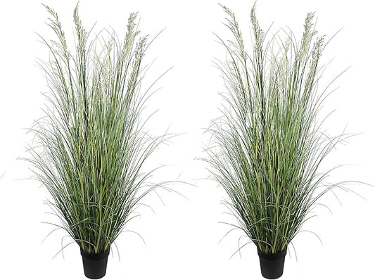 Artificial Plant 71in（6ft,2pack） Tall Artificial Grass Plant,Faux Plants Indoor Home Decorative Artificial Plants & Flowers in Pot Fake Plant, House Plant Indoor