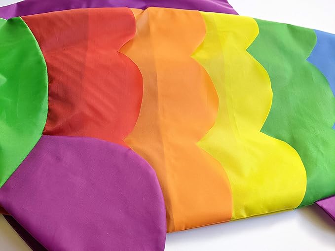 Madrona Brands Rainbow Fish Windsock | Durable Outdoor Hanging Decoration | Yard, Garden, Boat, Home and More | 40-Inch