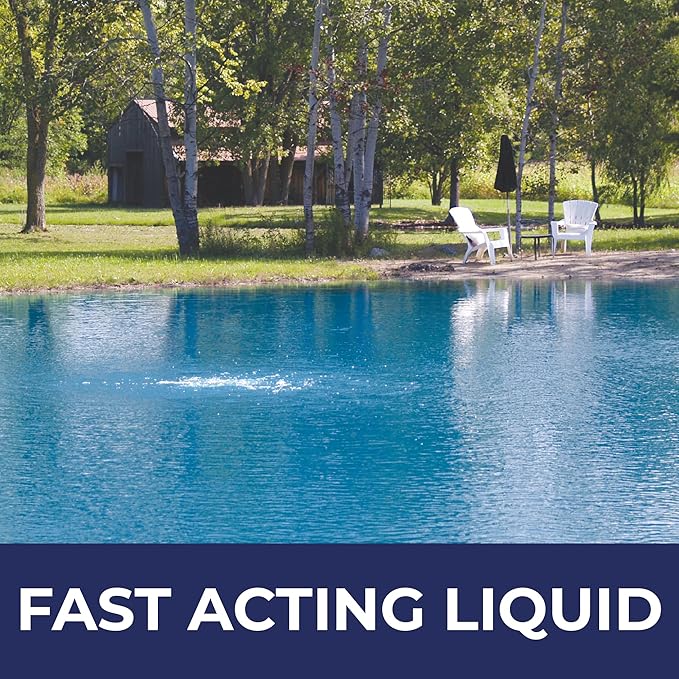 Ultimate Pond Bacteria, Outdoor Pond & Lake Natural Beneficial Bacteria Treatment, Aquatic Odor Reducer & Sludge Digester, Fish, Plant, & Livestock Safe, Easy Dosing Liquid, 1 Gallon Bottle